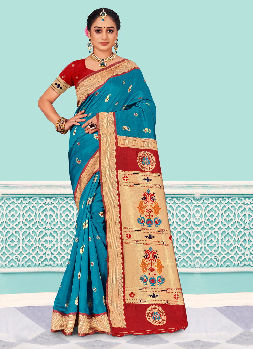 Riwazo Pihu Festive Wear Paithani Wholesale Pure Silk Sarees Catalog
